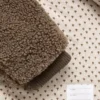 Manteau ours en peluche avec capuche et oreilles