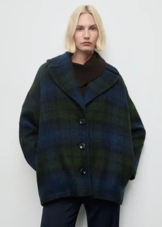Manteau oversize à carreaux