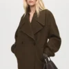 Manteau oversize en laine avec revers maxi Manteau oversize en laine avec revers maxi