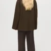 Manteau oversize en laine avec revers maxi Manteau oversize en laine avec revers maxi
