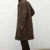 Manteau oversize en laine chinée Manteau oversize en laine chinée
