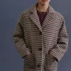 Manteau pied-de-poule