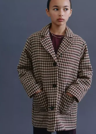 Manteau pied-de-poule