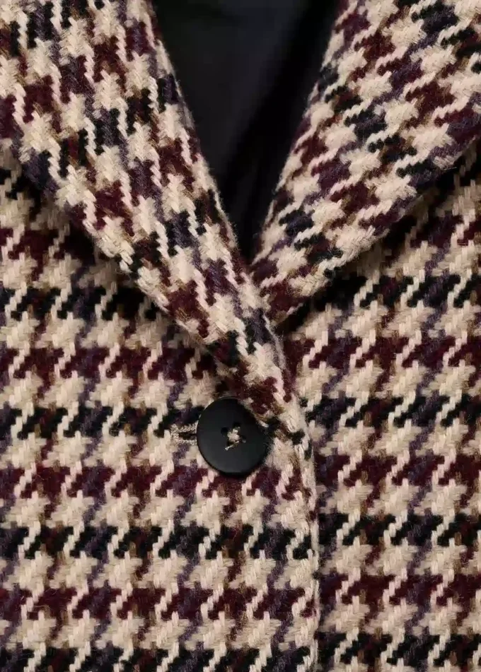 Manteau pied-de-poule