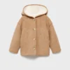 Manteau réversible double face en peluche