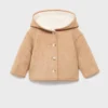 Manteau réversible double face en peluche