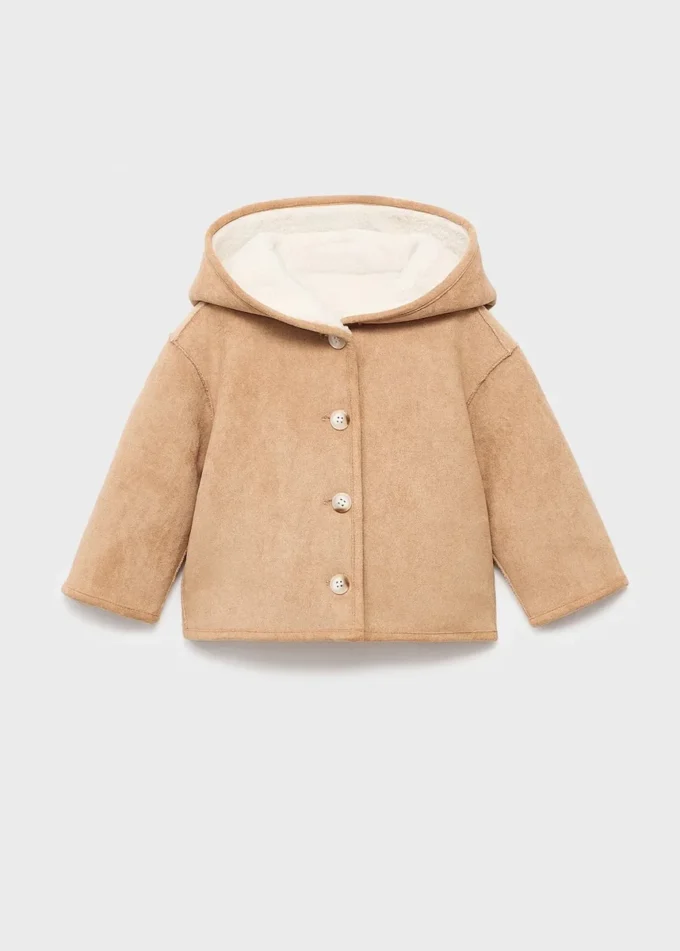 Manteau réversible double face en peluche
