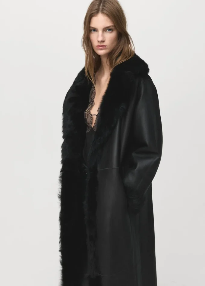 Manteau réversible en fourrure