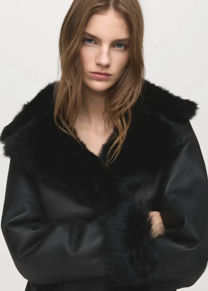 Manteau réversible en fourrure