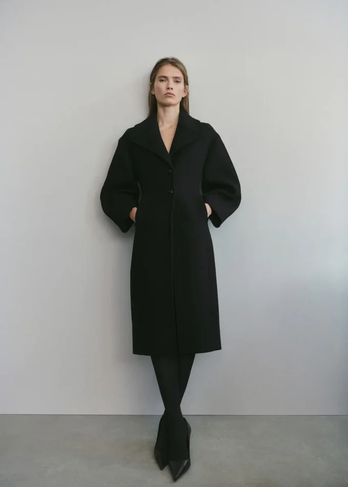 Manteau structuré en laine Manteau structuré en laine