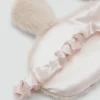 Masque pour les yeux à imprimé animal et effet fourrure