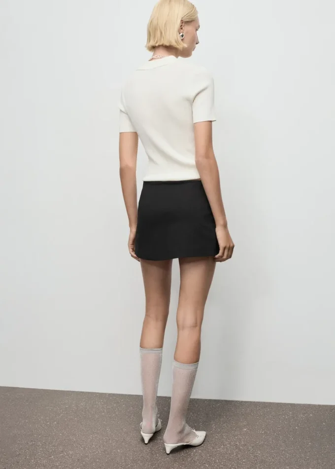Mini-jupe-short avec nœud Mini-jupe-short avec nœud