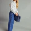Blouse imprimée à volants