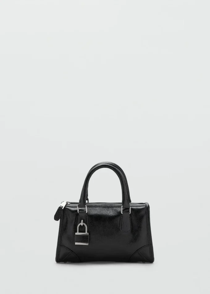 Mini sac à main brillant avec poignées