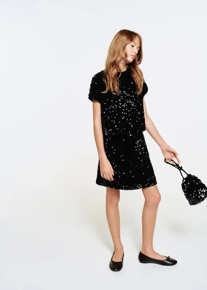 Mini sac à main à paillettes