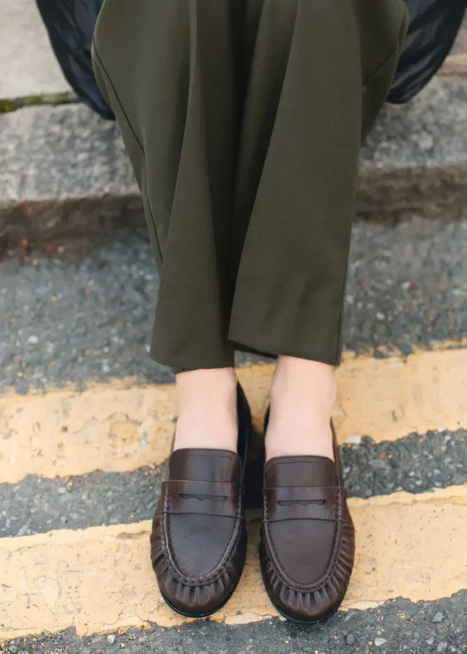 Mocassins en cuir