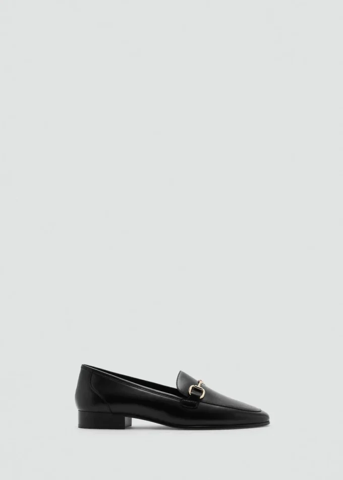 Mocassins en cuir à boucle