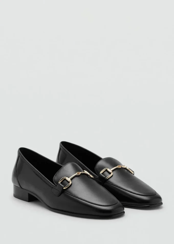 Mocassins en cuir à boucle