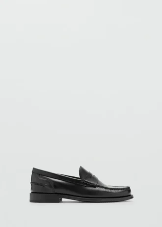 Mocassins en cuir vieilli