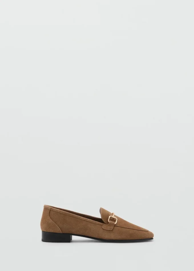 Mocassins en daim avec boucle Mocassins en daim avec boucle
