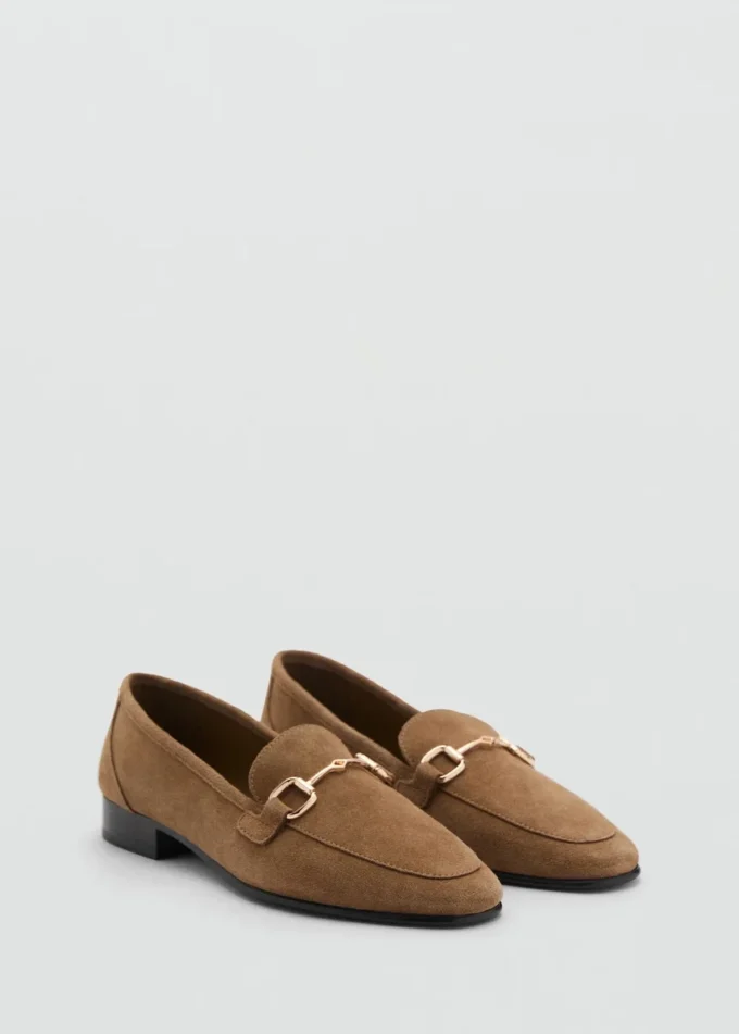 Mocassins en daim avec boucle Mocassins en daim avec boucle