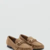 Mocassins en daim avec boucle Mocassins en daim avec boucle