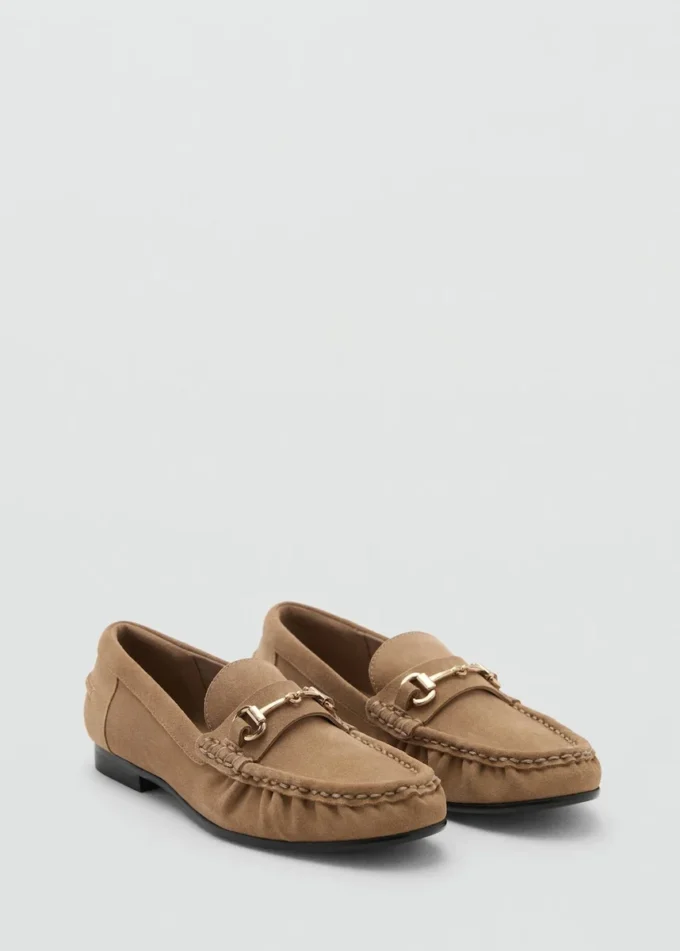 Mocassins en daim avec boucle Mocassins en daim avec boucle