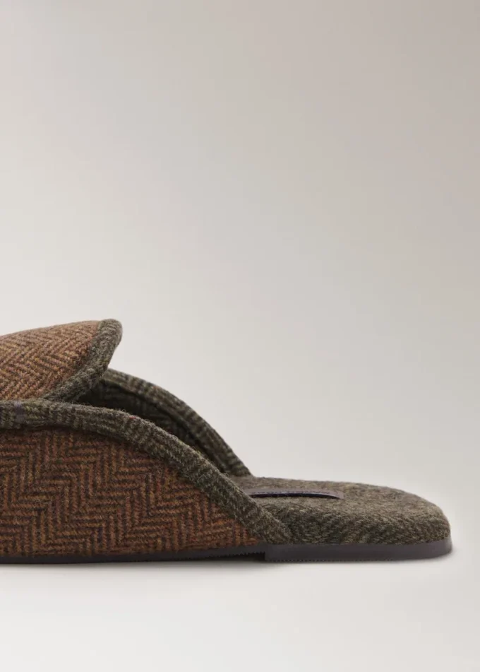 Mules en tissu à chevrons Mules en tissu à chevrons