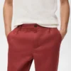 Pantalon 100 % lin avec taille élastique Pantalon 100 % lin avec taille élastique