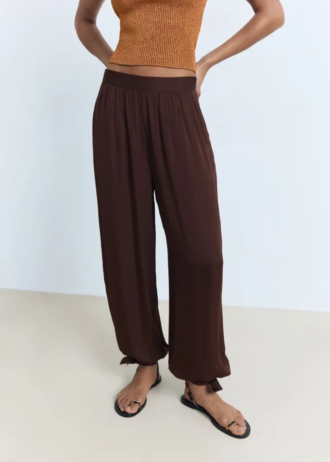 Pantalon bouffant à nœuds Pantalon bouffant à nœuds