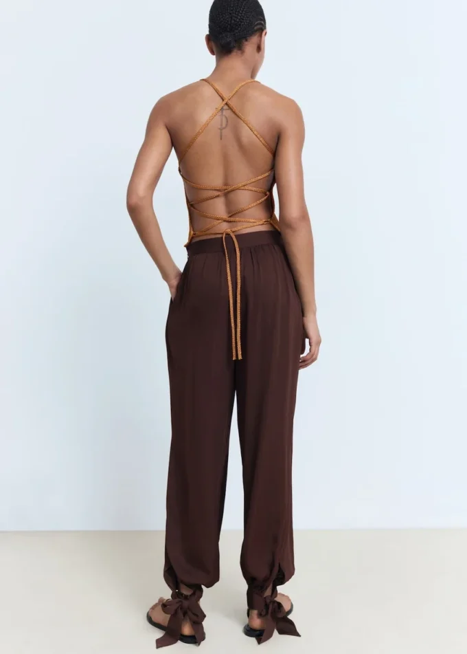 Pantalon bouffant à nœuds Pantalon bouffant à nœuds