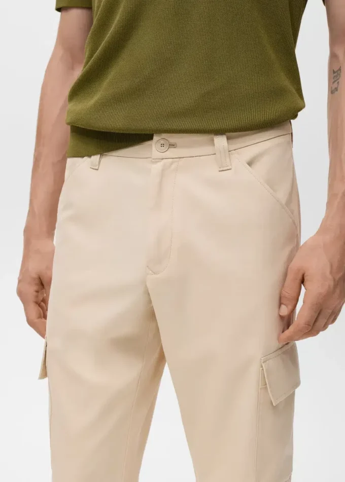 Pantalon cargo en coton et lyocell Pantalon cargo en coton et lyocell