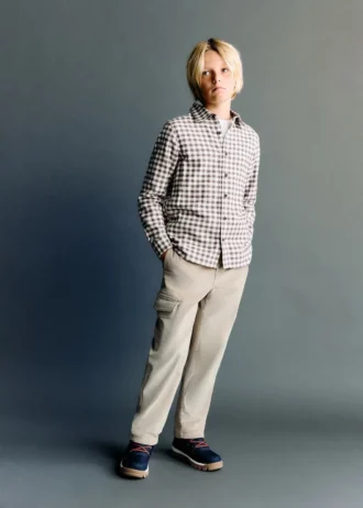 Pantalon cargo en velours côtelé