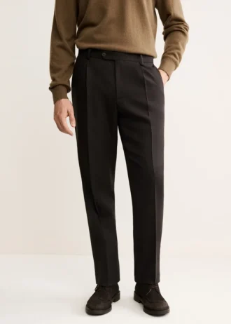 Pantalon chic 100 % laine italienne