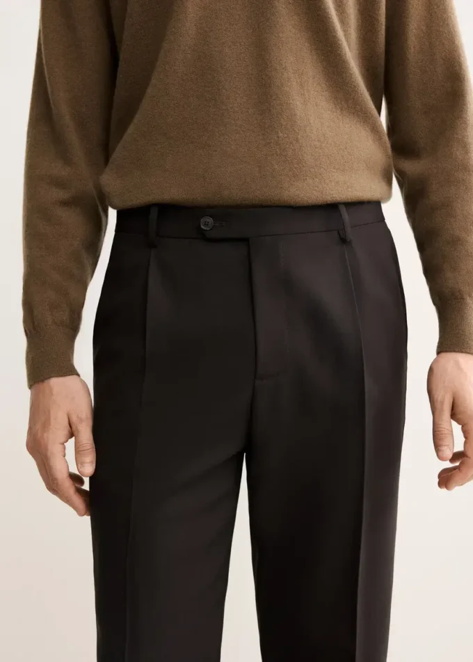 Pantalon chic 100 % laine italienne Pantalon chic 100 % laine italienne