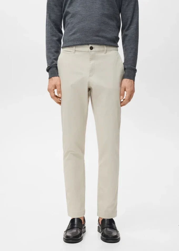 Pantalon chino court et fuselé Prato Pantalon chino court et fuselé Prato