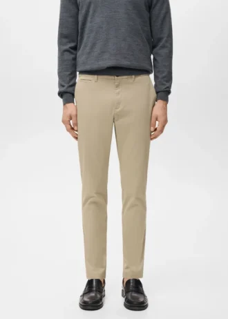 Pantalon chino court et fuselé Prato