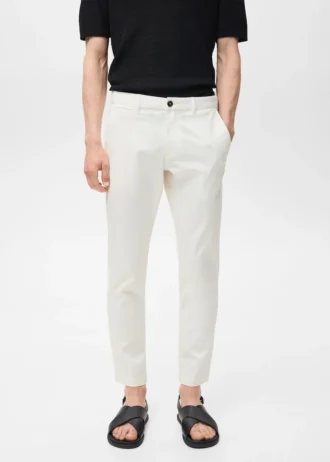 Pantalon chino court et fuselé Prato