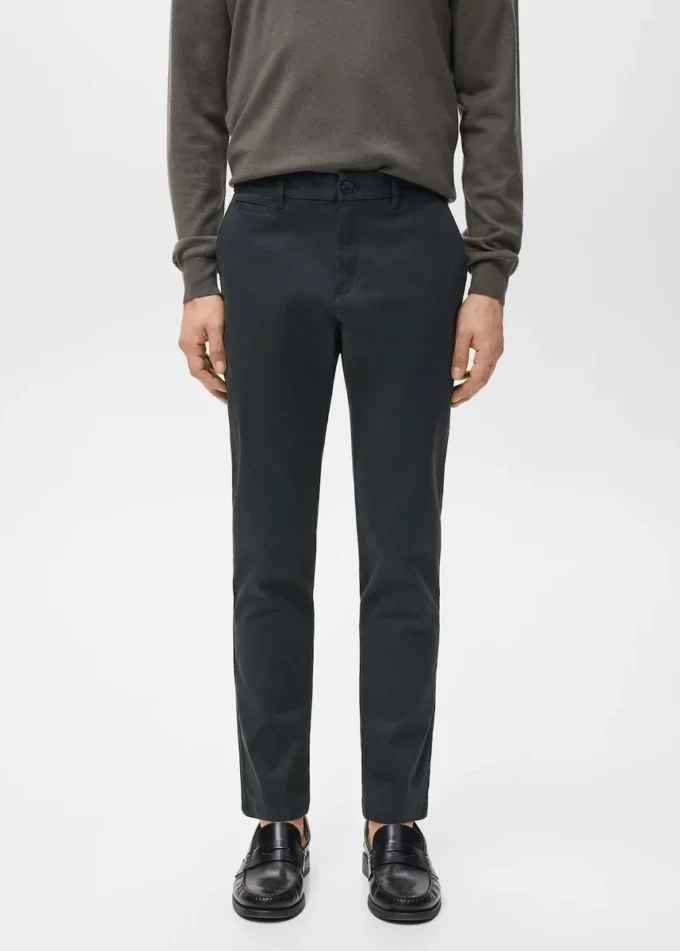Pantalon chino court et fuselé Prato Pantalon chino court et fuselé Prato
