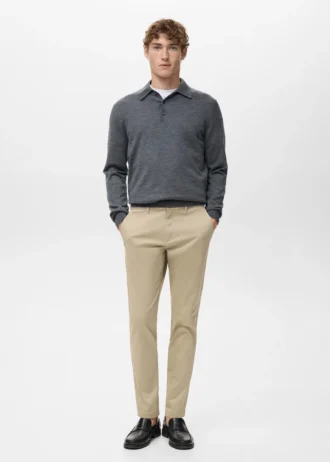 Pantalon chino court et fuselé Prato