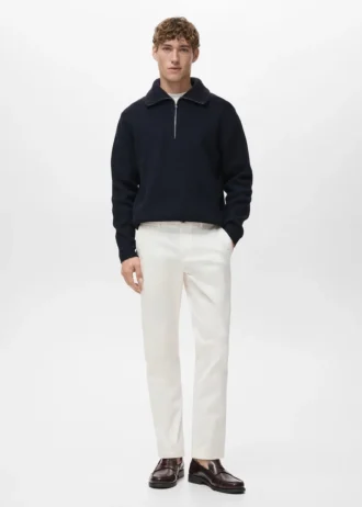 Pantalon chino court et fuselé Prato