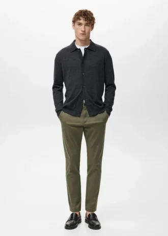 Pantalon chino court et fuselé Prato