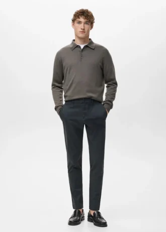 Pantalon chino court et fuselé Prato