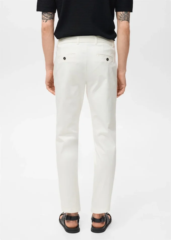 Pantalon chino court et fuselé Prato Pantalon chino court et fuselé Prato