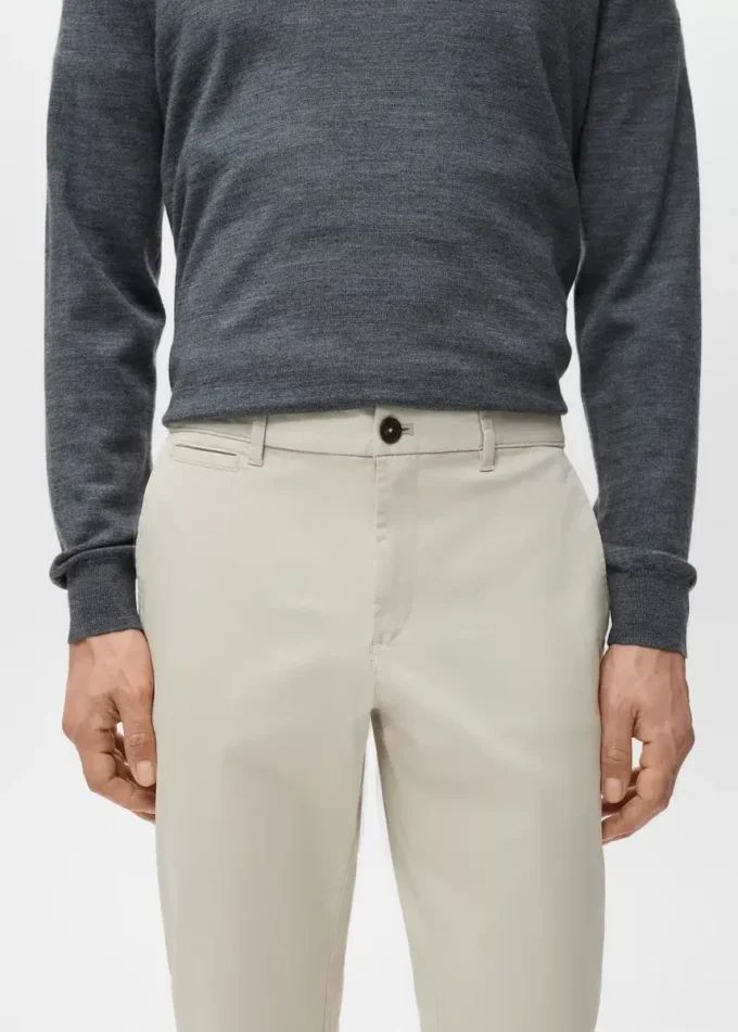 Pantalon chino court et fuselé Prato Pantalon chino court et fuselé Prato