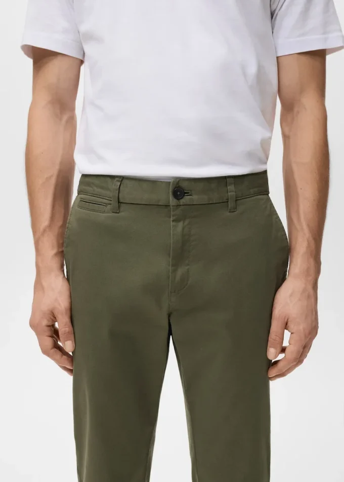 Pantalon chino court et fuselé Prato Pantalon chino court et fuselé Prato