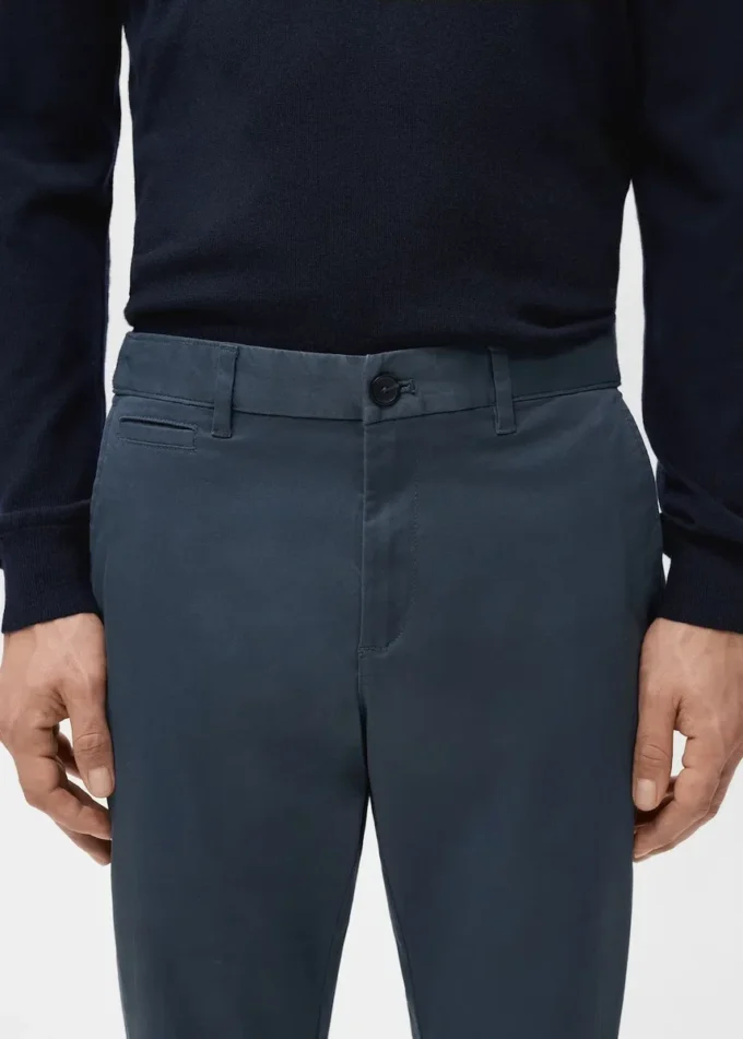 Pantalon chino court et fuselé Prato Pantalon chino court et fuselé Prato