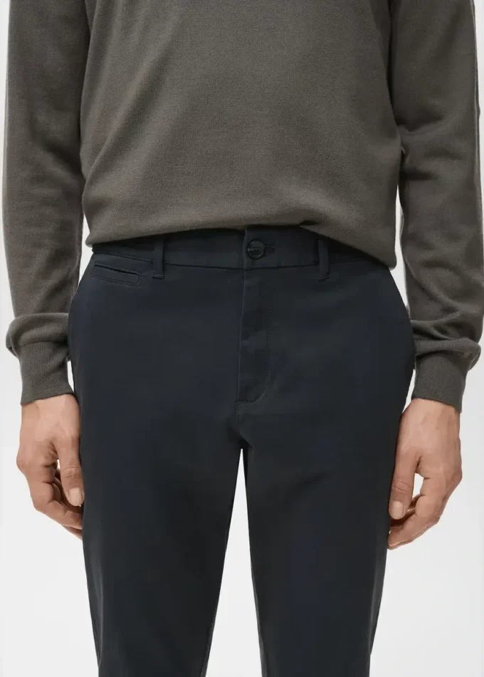 Pantalon chino court et fuselé Prato Pantalon chino court et fuselé Prato