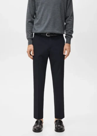 Pantalon chino slim en sergé Barna Pantalon chino slim en sergé Barna