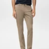 Pantalon chino slim en sergé Barna Pantalon chino slim en sergé Barna